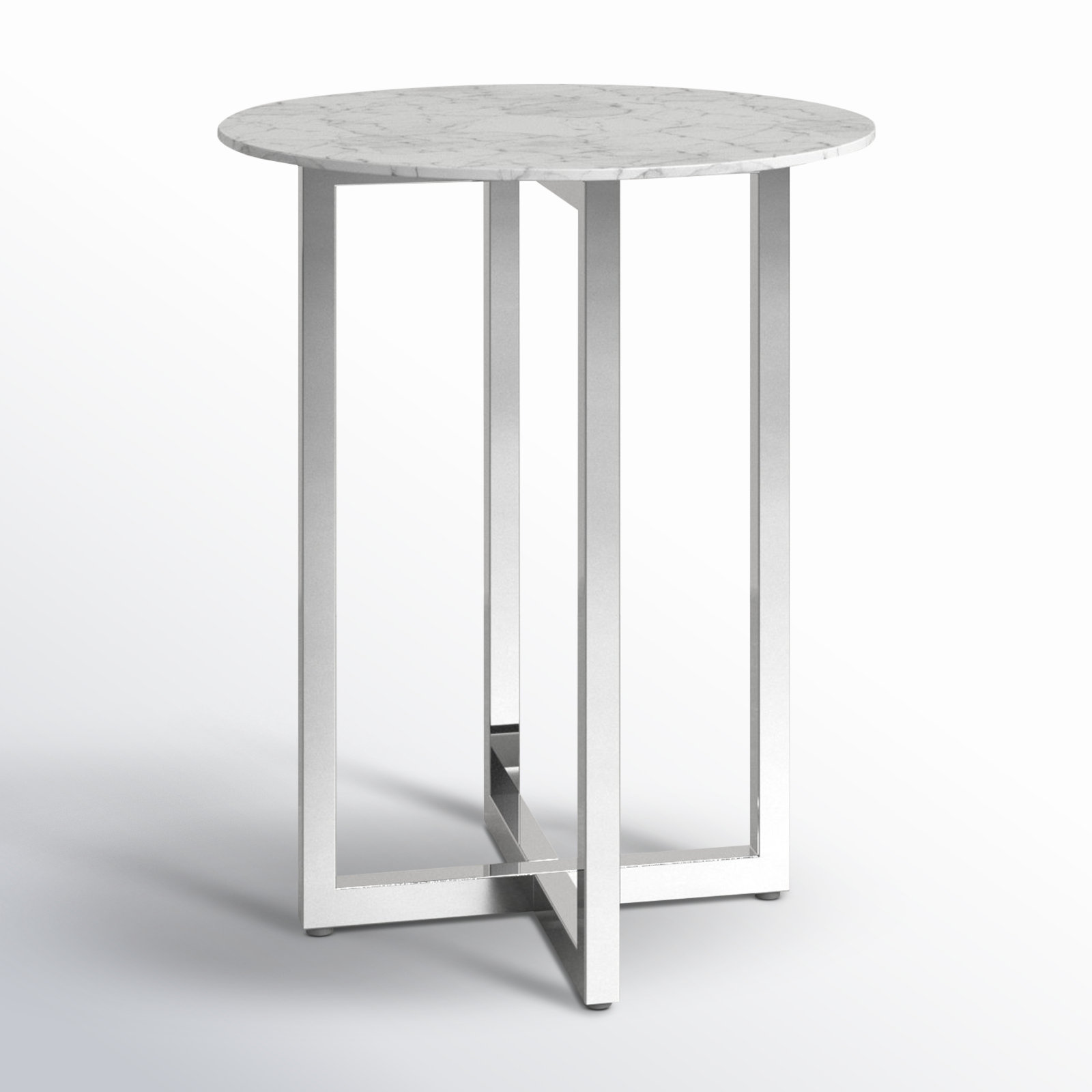 Dern 54" Marble Dining Table, 32" W x 32" L, Bar Height (42" Height)