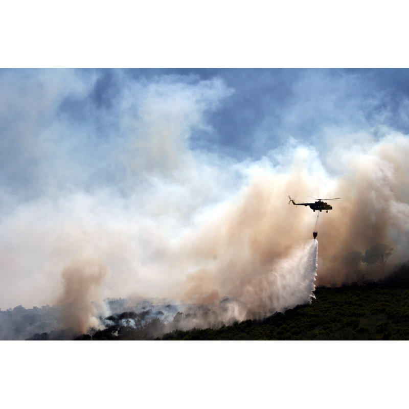 Helicopter by Louishiemstra - Wrapped Canvas Print, 30cm H x 46cm W x 3.8cm D