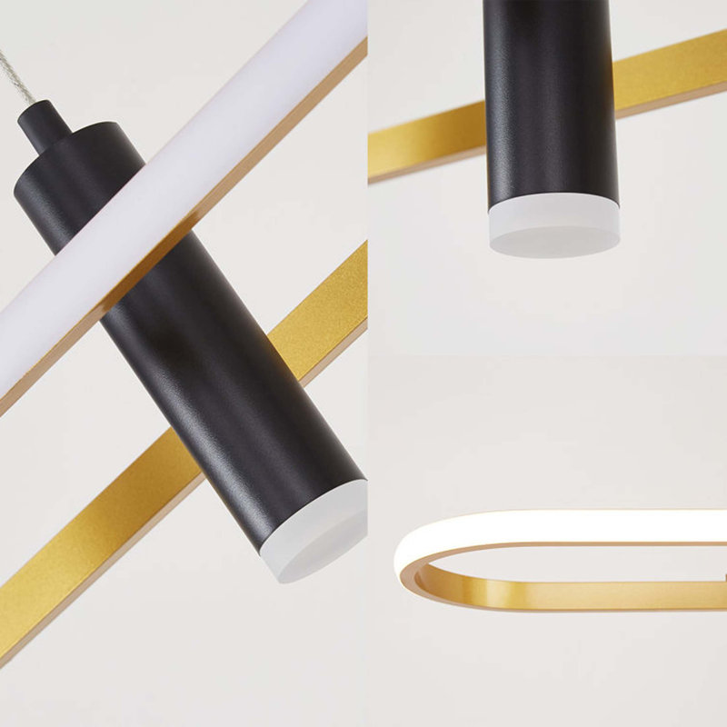 Luminaire suspendu DEL à intensité variable 4 lumières Javeriah [sans ampoule]
