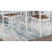 5-Pc Counter Height Dining Set Dining Table 4 X Chairs Wood Grain Look Table Top Classic Dining Room