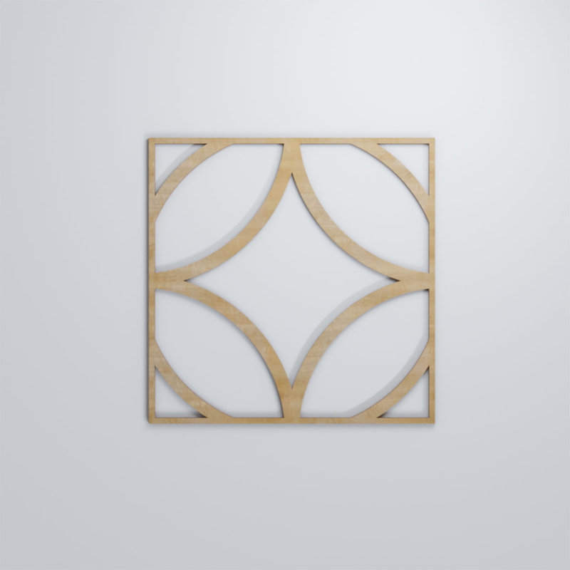 Crosby 15.38" x 15.38" Wall Panelling, Birch