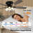 52" 5-Blade Farmhouse Boho Ceiling Fan with Reversible Two-Tone Blades, Light Kit and Remote Control
