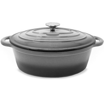 Klarstein Podolica 4L Cast Iron Oval Dutch Oven