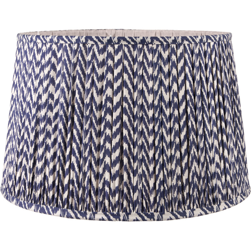Mio Cotton Empire Lamp Shade ( Uno ), Blue, 32cm H x 50cm W x 50cm D