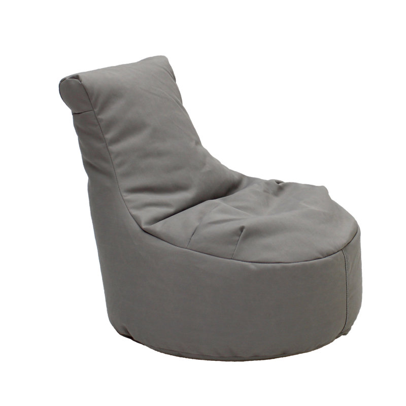 Gray Olefin Foam-Filled Kids Paddle Out Bean Bag Chair