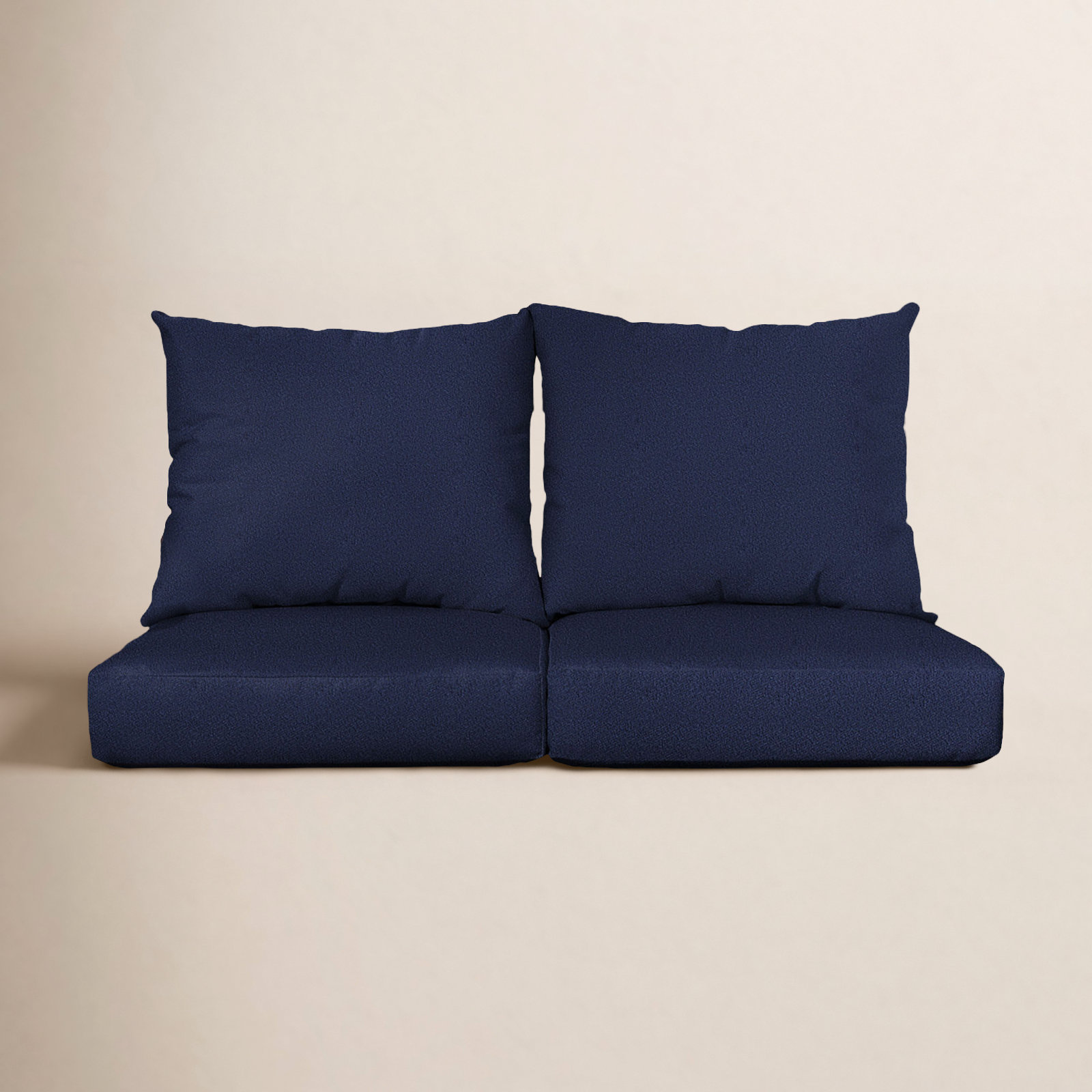 Maelynn Outdoor Loveseat, 29 in x 27 in, Navy