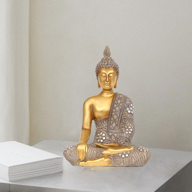 Statue de Bouddha doré en or, statues pour la décoration intérieure
