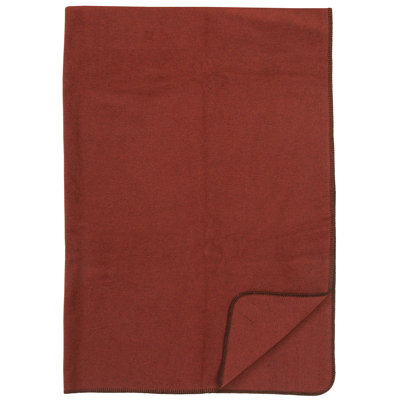 Wooded River Solid Spice - Throw 60x72, Solid Warm Tone Blanket for Cabin Sofa and Guest Bed