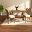 Comfortable Dining Chairs, Linen Wood French Farmhouse Kitchen Set