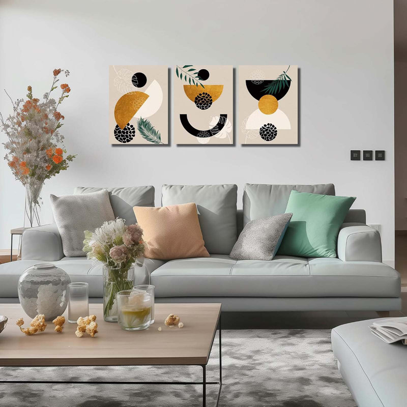 3 Piece Wrapped Canvas Wall Art