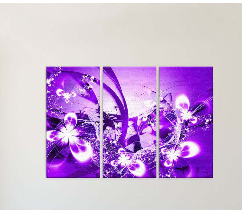 3 Piece Wrapped Canvas Print, 100cm H x 150cm W x 2cm D