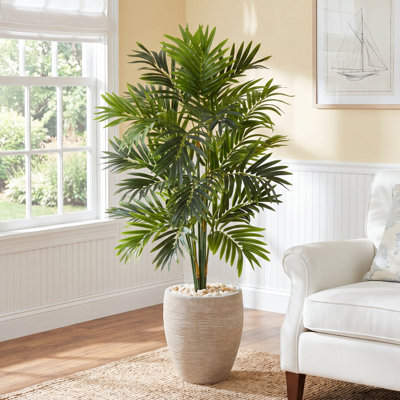 Faux Palm Tree in Ceramic Planter