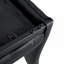 Ensemble de 2 chaises noires en polyuréthane
