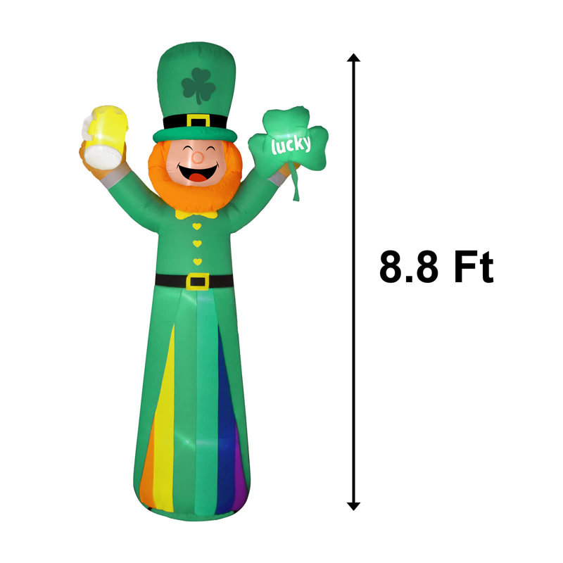 Leprechaun et Shamrock gonflables
