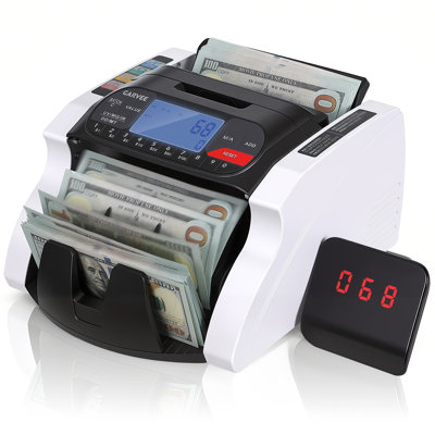 Compteur de monnaie professionnel portatif, comptage de valeur de dénomination mixte, détection de contrefaçon UV MG IR DD MT, modes d'ajout et de lot, fonctionnement automatique et manuel, comptoir de monnaie à écran LCD