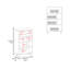 40" Tall Cabinet With 6 , White - Sleek And Functional For Paintbrush Storage 4 Shelves Modern Compact
