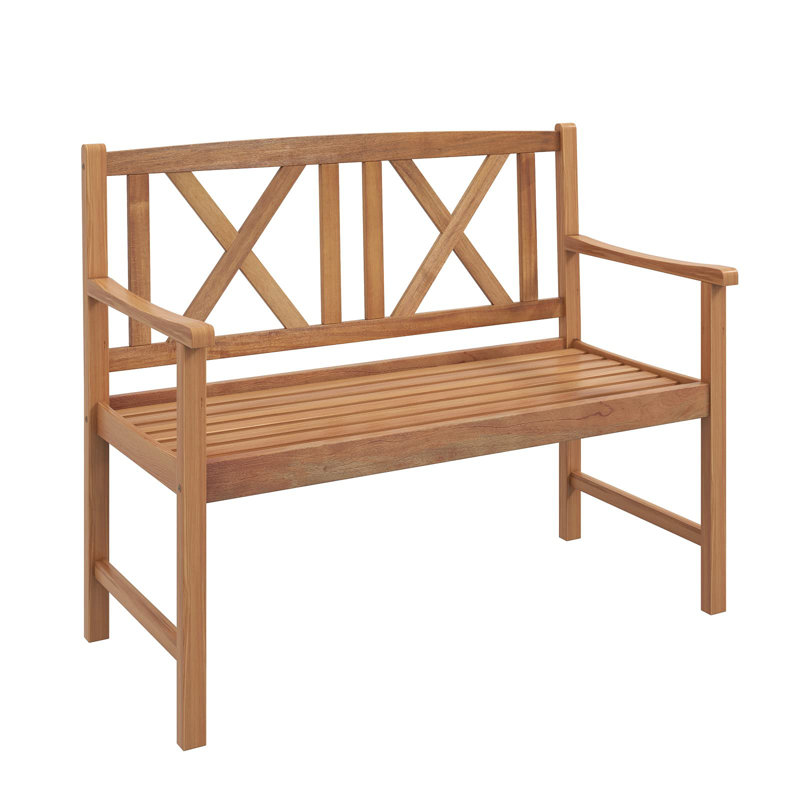 Hoopa Solid Wood Acacia Outdoor Bench