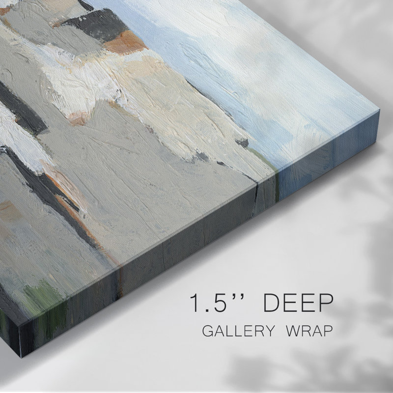 White Rock Cliffs II-Gallery Wrapped Canvas, 12" H x 18" W