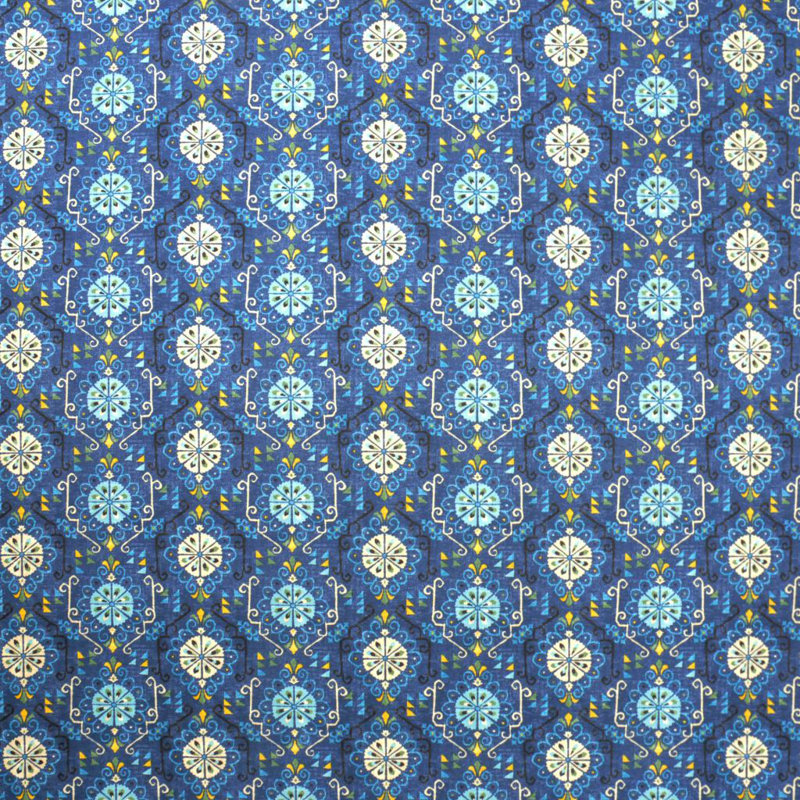 Medallion Fabric, Cove