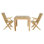 Greysan Outdoor 3 - Piece Teak Bistro Set