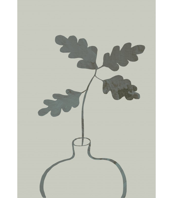 Oak Plant, 76.2 cm H x 50.8 cm W, Green