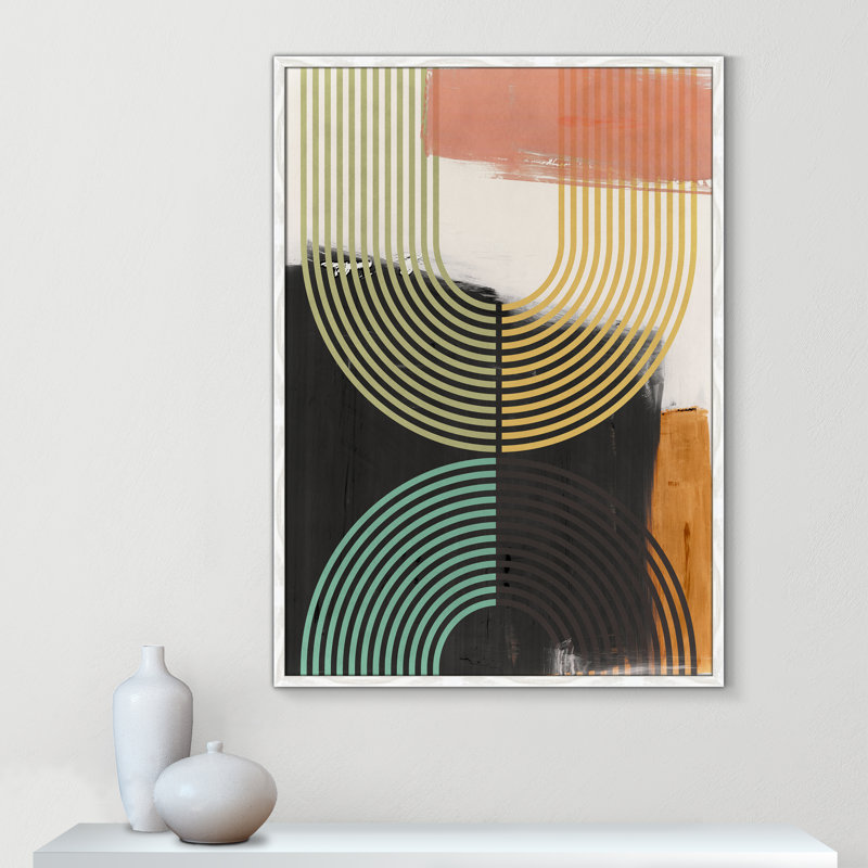 «Bolded II» par Isabelle Z, Grain de bois blanc, 29.5'' W x 41.5'' H, Impression encadrée