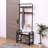 Versatile Hall Tree With Integrated Shoe Bench And Hooks For Entryways