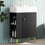 Meuble-lavabo noir 21,6 po avec lavabo en céramique-1892308719
