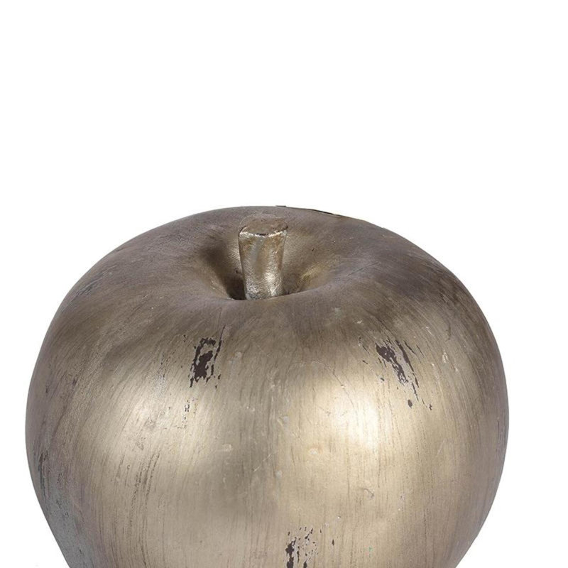 Sculpture antique de pomme en argent