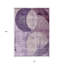Tapis extérieur lavable à motif géométrique 10 pi x 14 pi mauve et lavande