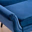 Chaise longue avec accoudoirs à volutes