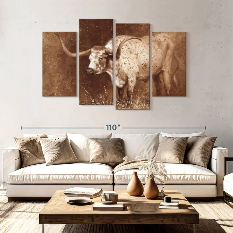 Brampt Sienna Speculation, 54" H x 84" W