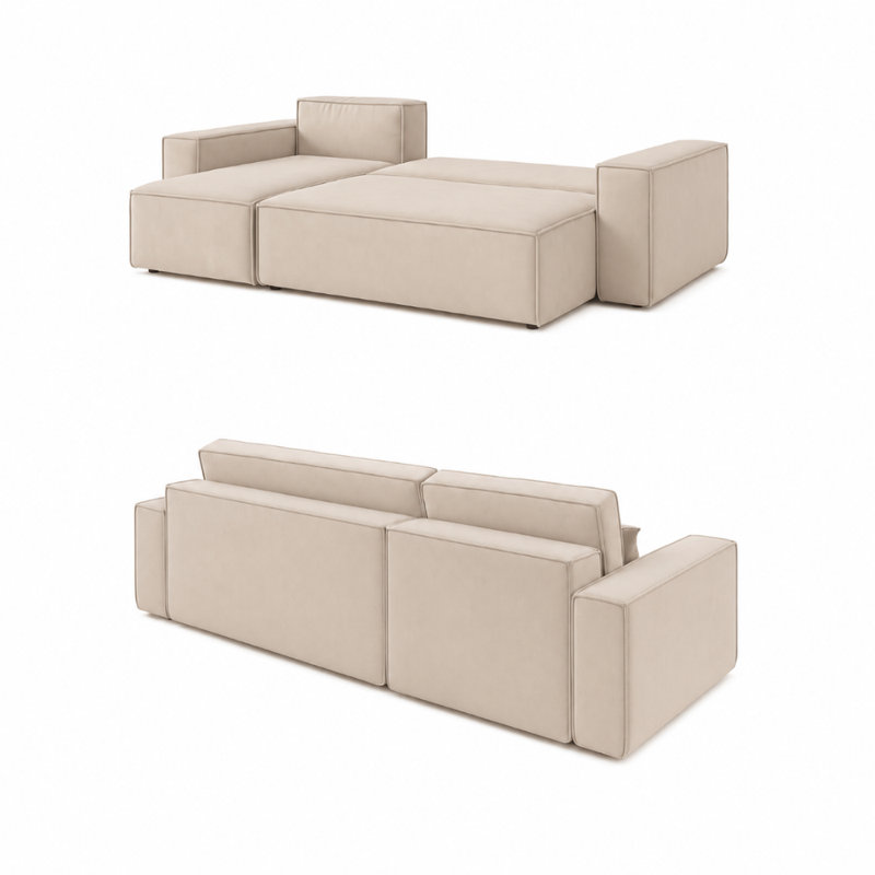 Rubeena 3 Seater Sofa Bed, Left Hand Facing