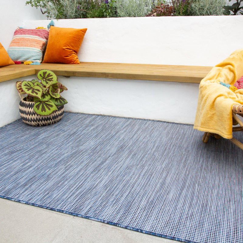 Lucus Solid Colour Hand Woven Indoor / Outdoor Area Rug, Rectangle 156 x 230cm