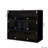 Black Shoe Storage With Led And Glass Door, Modern Functional Design Box Cabinet , Stackable