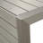 Silver Aluminum Outdoor Side Table - Space Solution Modern For Courtyards & Construction