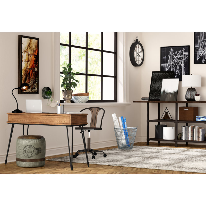 Isaben Pyramid Tabletop Sculpture, Modern Weathered Bronze Metal Decorative Accent 10.5" Figurine, 10.5" H x 8" W x 8" D