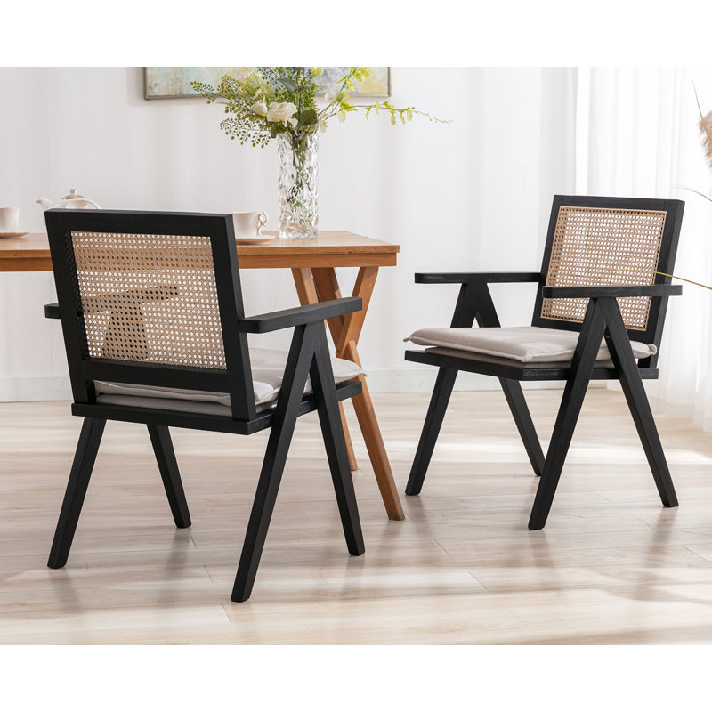 Fauteuil Umina, Beige, Noir