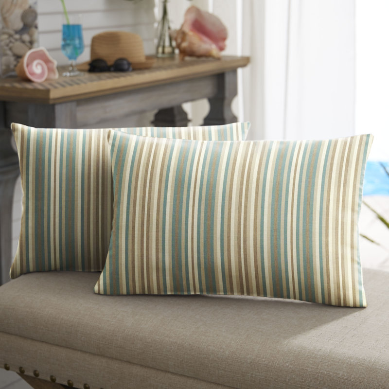 Zoa Reversible Throw Pillow, 14" H x 24" W