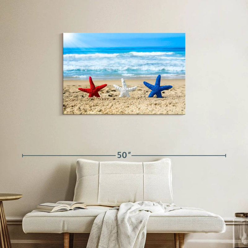 Beach patriotic starfish Aletra, H 24 po x l 36 po
