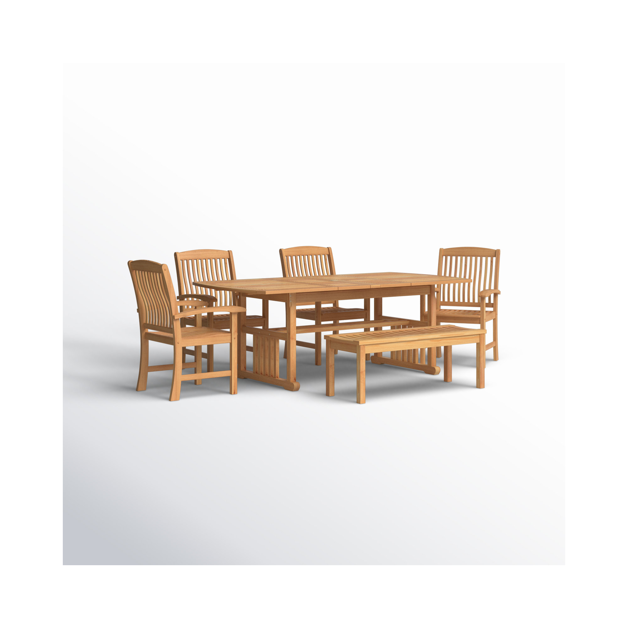 84.5'' Rectangular 6 - Person Outdoor Dining Set