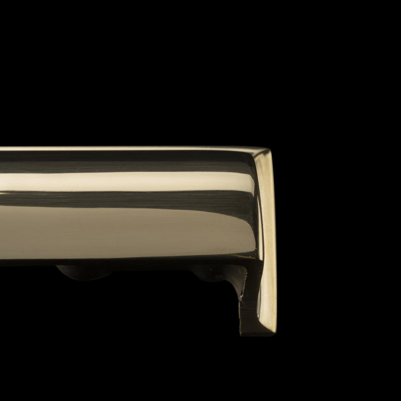 Parkview Brass Cup Pull, 5-1/16", Unlacquered Polished Brass