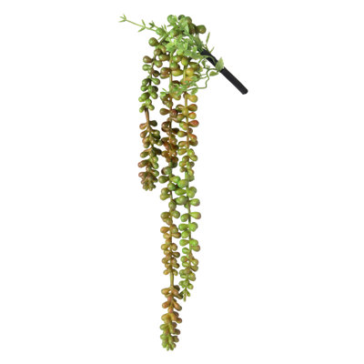 Plastic Hanging Berry Succulent 17" Set of 3