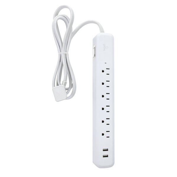 Power Strip Cube by WBM, 10A Surge Protector Wireless Charger