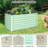 2 Pack Galvanized Raised Garden Beds, 6-8 FT Outdoor Planter Boxes with Open Base-1833011205-1833011204