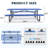 96" Rectangular Picnic Tables Blue-1397190233