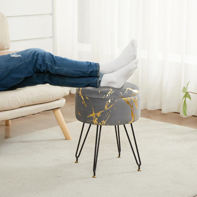 Tabouret d'appoint en métal Gadsby