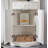 23.62" White Corner Solid Wood Wine Cabinets & Curio Cabinets