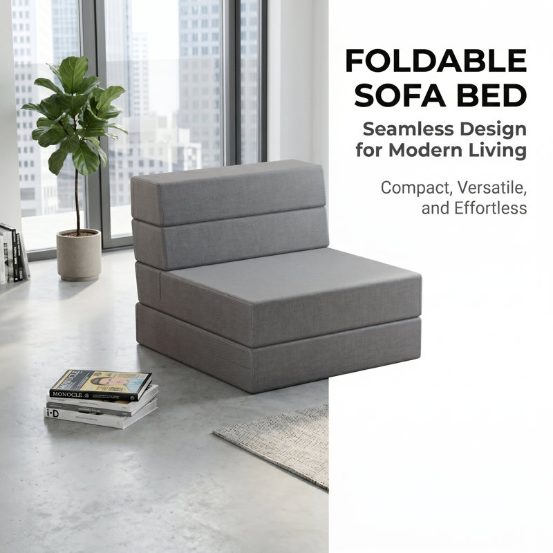 Rilie Sofa Bed, 90 * 190 cm, Grey
