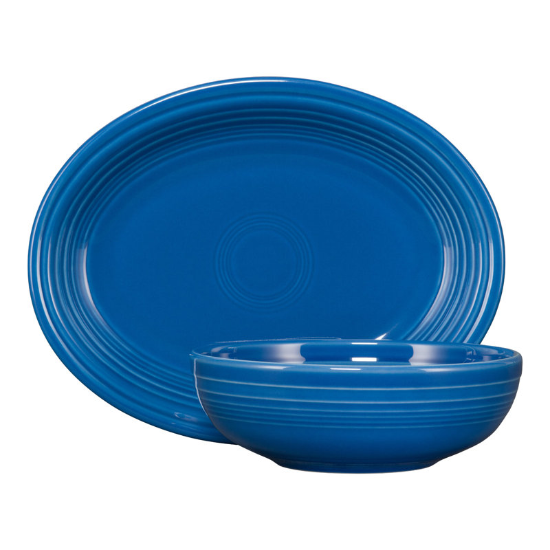 Ensemble de service à vaisselle 2 pièces Fiesta, Bleu clair
